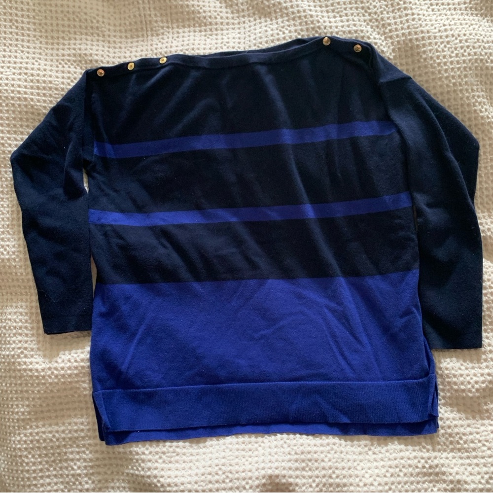 Ralph Lauren navy boatneck sweater, size XL
